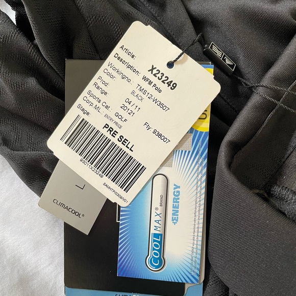Adidas ClimaCool polo golf shirt size Medium- black NWT 🎉Host Pick x2🎉 - Picture 6 of 7